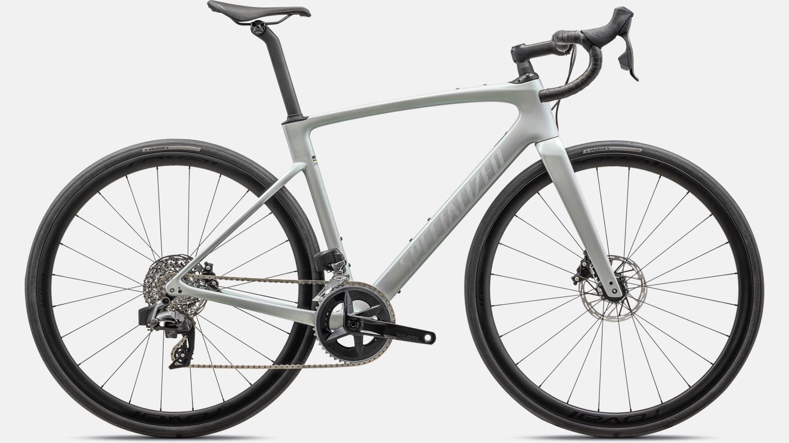 2024 Specialized Roubaix SL8 Expert 700c Carbon Road Bike - 64cm, DOVE GREY/CHAMELEON LAPIS