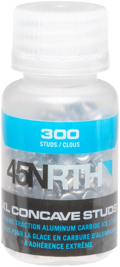 45NRTH XL Concave Carbide Aluminum Tire Studs - Pack of 300