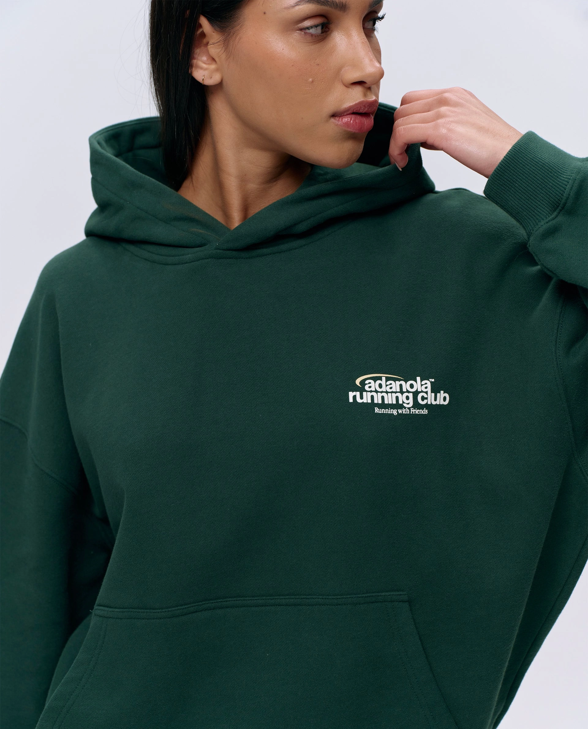 Adanola Running Oversized Hoodie - Pine Green