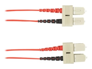 Black Box - Patch cable - SC multi-mode (M) to SC multi-mode (M) - 15 m - fiber optic - 62.5 / 125 micron - plenum - red FOCMP62-015M-SCSC-RD