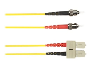 Black Box - Patch cable - ST single-mode (M) to SC single-mode (M) - 5 m - fiber optic - yellow FOCMRSM-005M-STSC-YL
