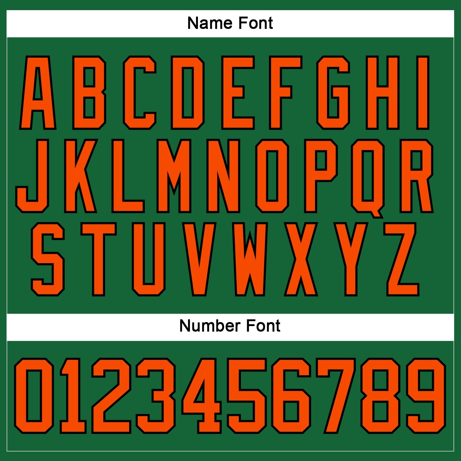 Custom Kelly Green Orange-Black Hockey Lace Neck Jersey