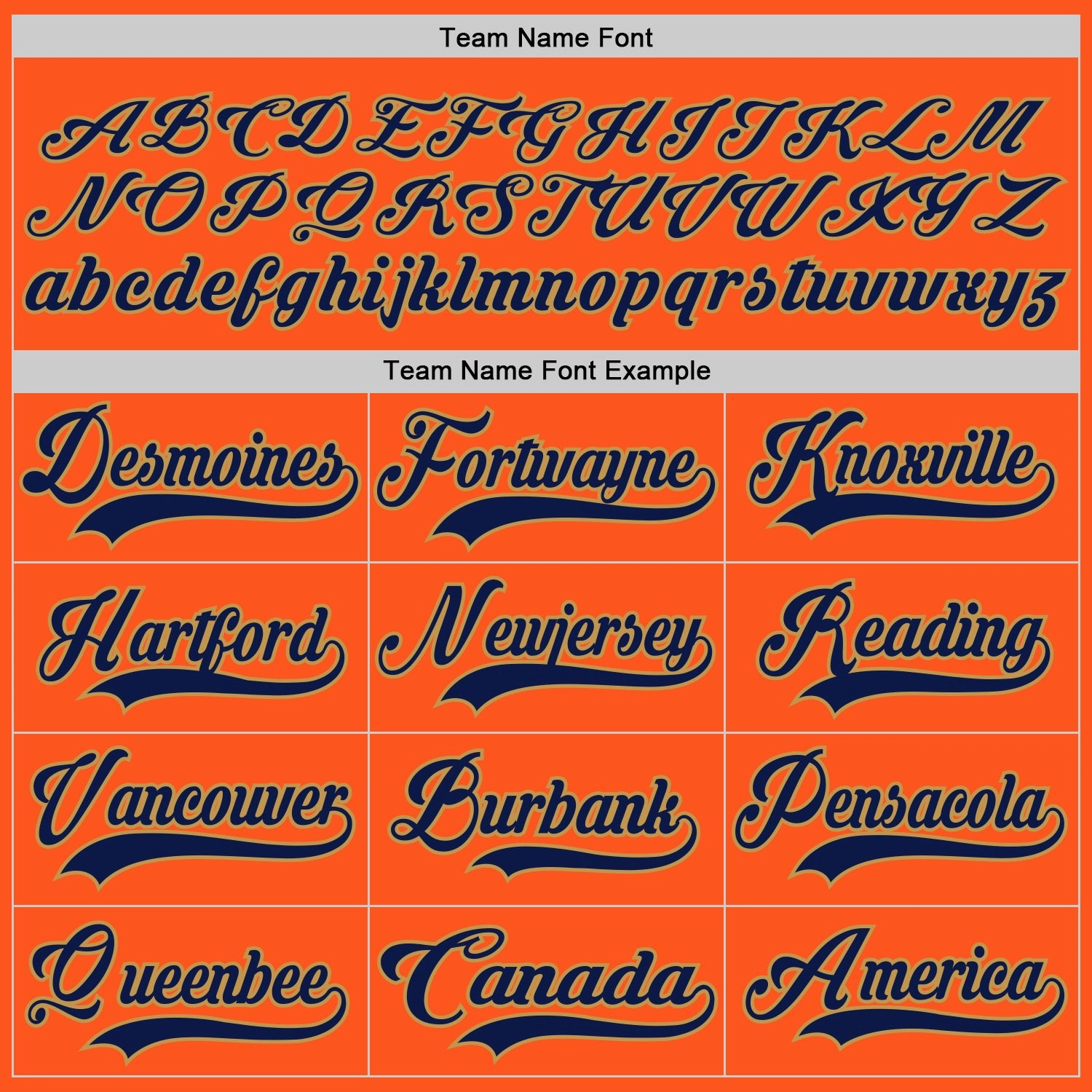 Custom Orange Navy-Old Gold Hockey Jersey