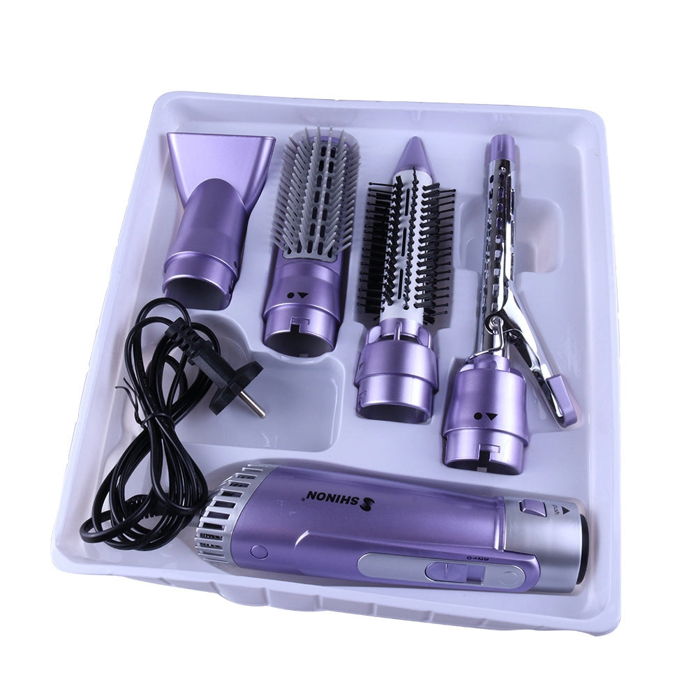 Dual-Purpose Hot Air Comb Professional Hair Dryer 5 in 1 Set