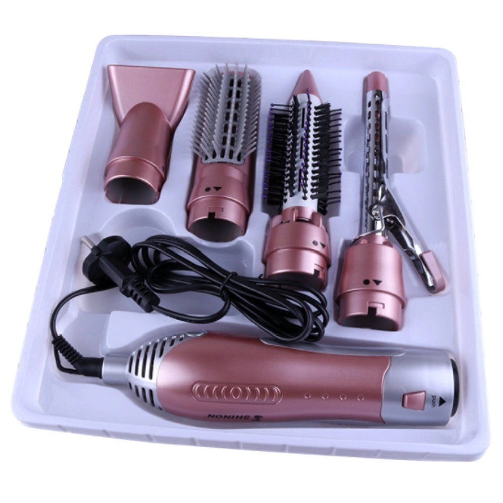 Dual-Purpose Hot Air Comb Professional Hair Dryer 5 in 1 Set