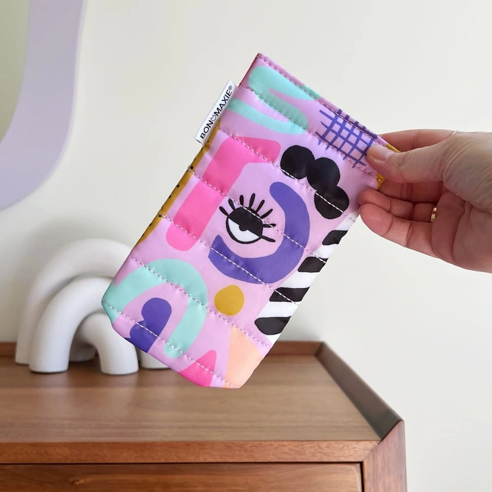 Easy-Squeezy Glasses Case -- Eye Love Purple
