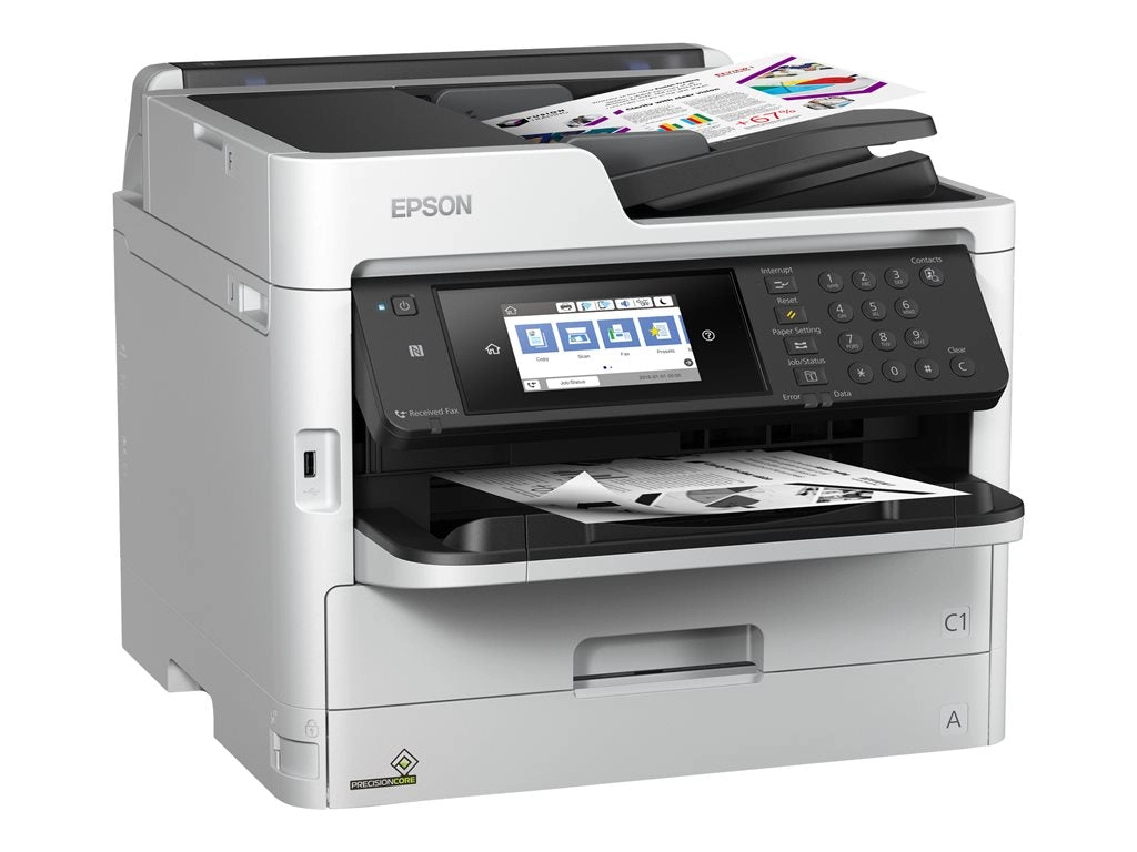 Epson WorkForce Pro WF-M5799 Supertank - Multifunction printer - B/W - ink-jet - Legal (8.5 in x 14 in) (original) - A4/Legal C11CG04201-LB