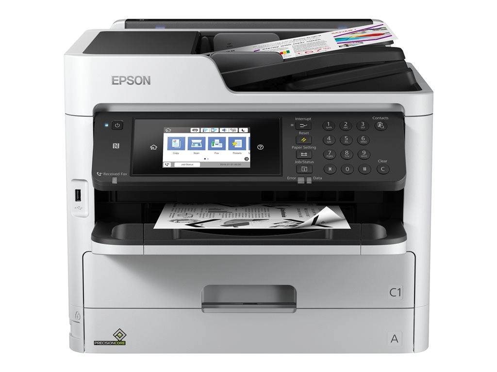 Epson WorkForce Pro WF-M5799 Supertank - Multifunction printer - B/W - ink-jet - Legal (8.5 in x 14 in) (original) - A4/Legal C11CG04201-LB