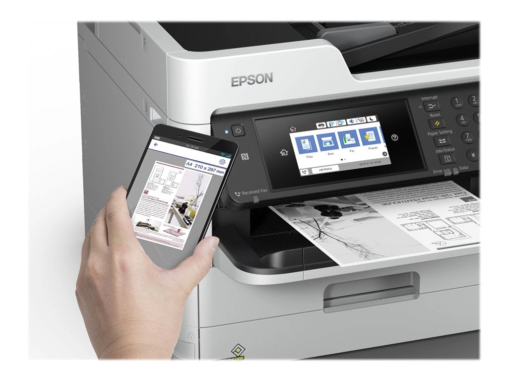 Epson WorkForce Pro WF-M5799 Supertank - Multifunction printer - B/W - ink-jet - Legal (8.5 in x 14 in) (original) - A4/Legal C11CG04201-LB