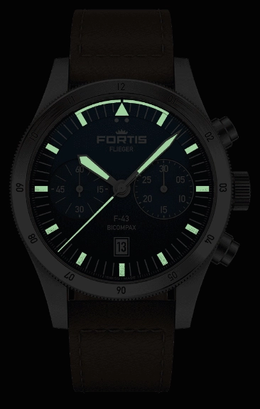 Fortis Flieger F-43 Bicompax Liberty Blue