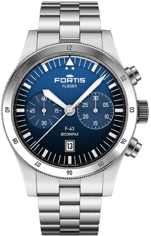 Fortis Flieger F-43 Bicompax Liberty Blue
