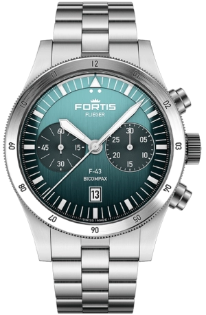 Fortis Flieger F-43 Bicompax Petrol