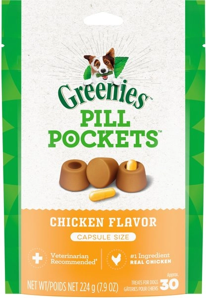 Greenies Pill Pockets Canine Chicken Flavor Dog Treats