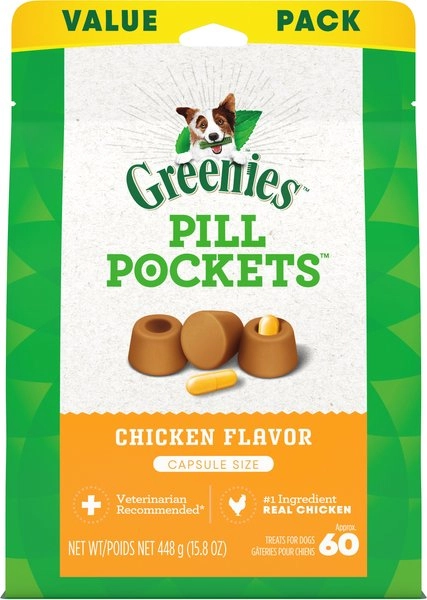 Greenies Pill Pockets Canine Chicken Flavor Dog Treats