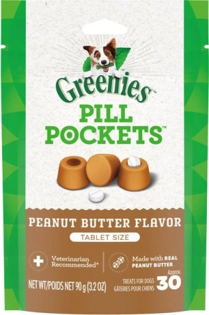 Greenies Pill Pockets Canine Peanut Butter Flavor Dog Treats