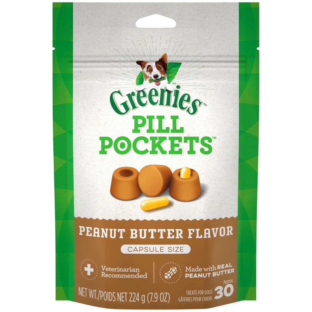 Greenies Pill Pockets Canine Peanut Butter Flavor Dog Treats