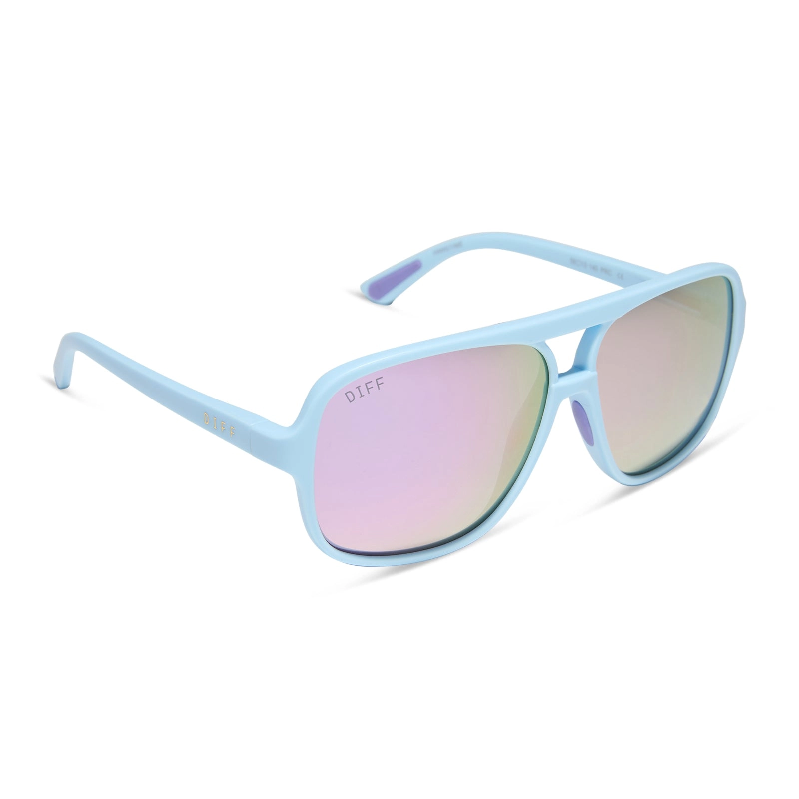 HANGTIME - MATTE BABY BLUE   LAVENDER MIRROR   POLARIZED SUNGLASSES