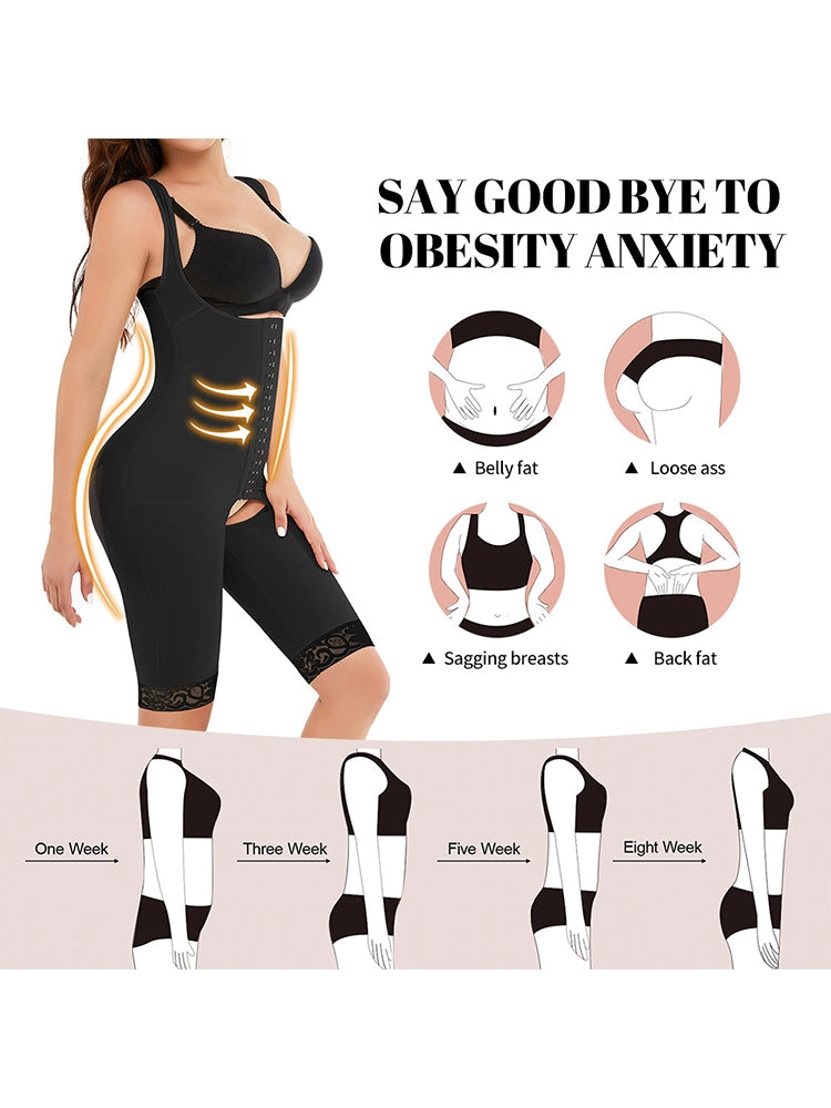 Hook Open Crotch Underbust shaper Bodysuit