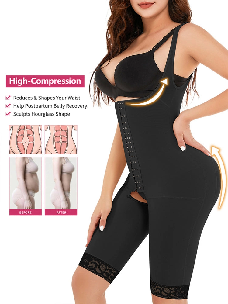 Hook Open Crotch Underbust shaper Bodysuit