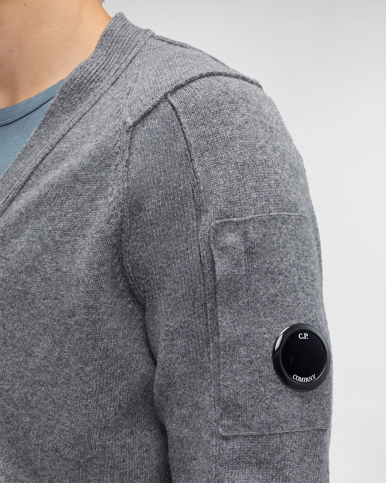 Lambswool Cardigan Tarmac Gray