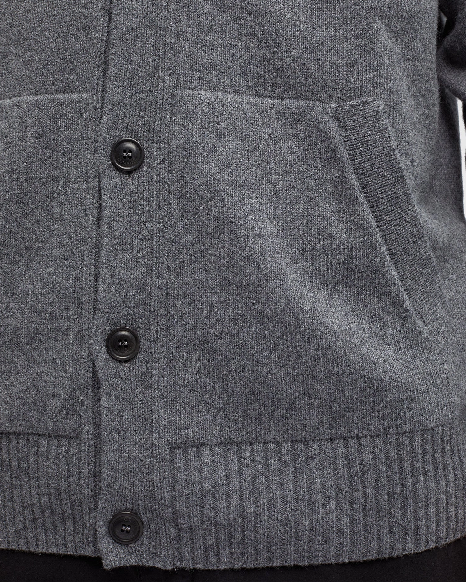 Lambswool Cardigan Tarmac Gray