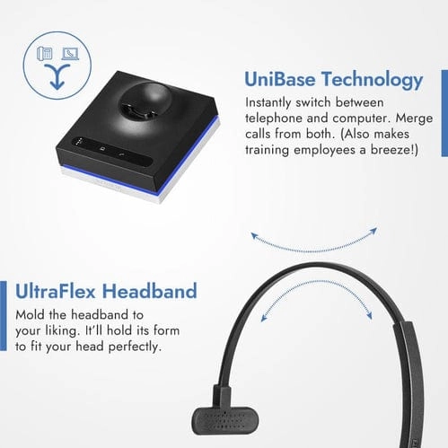 Leitner LH570 Premium Plus Over-the-Head Headset – Professional Bundle