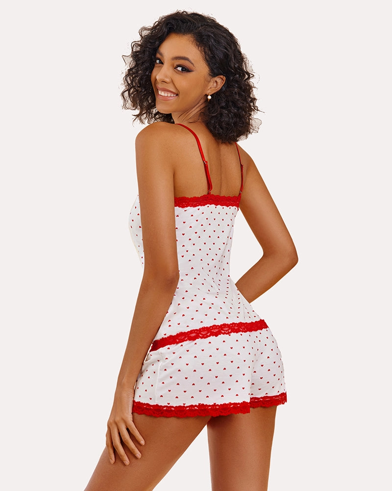 Leopard Print Cami Pajama Set