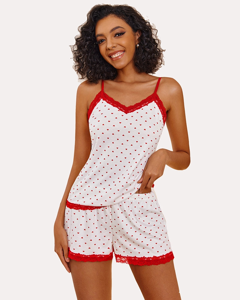 Leopard Print Cami Pajama Set
