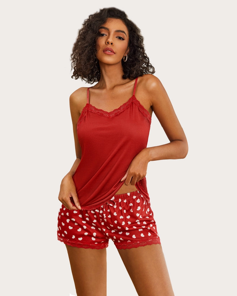 Leopard Print Cami Pajama Set