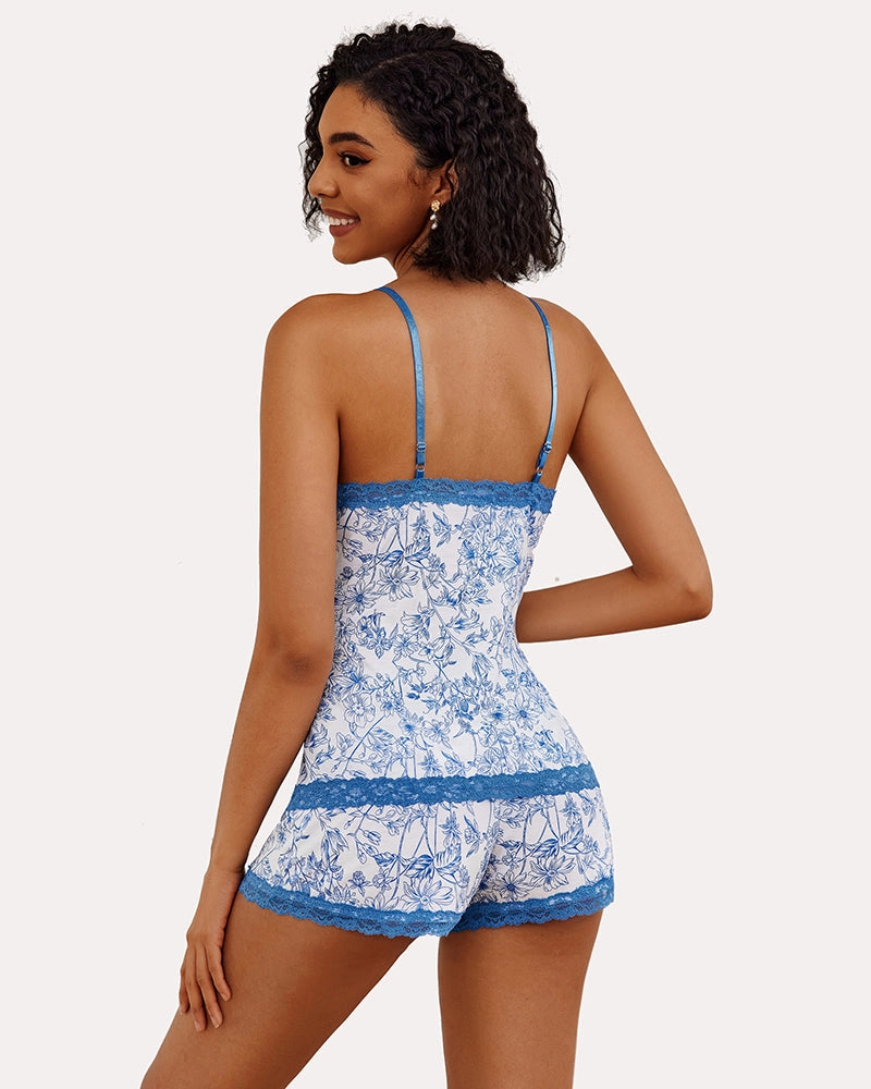 Leopard Print Cami Pajama Set