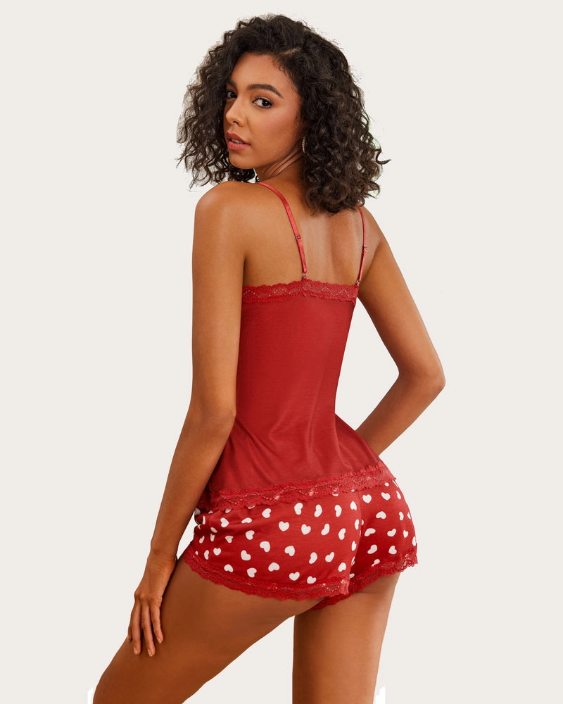Leopard Print Cami Pajama Set