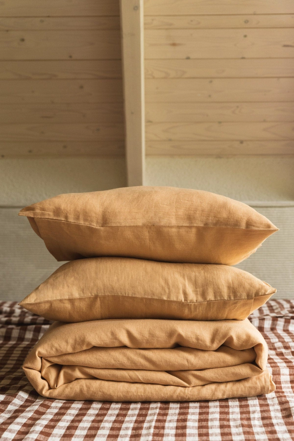 Linen Bedding Set | Mustard
