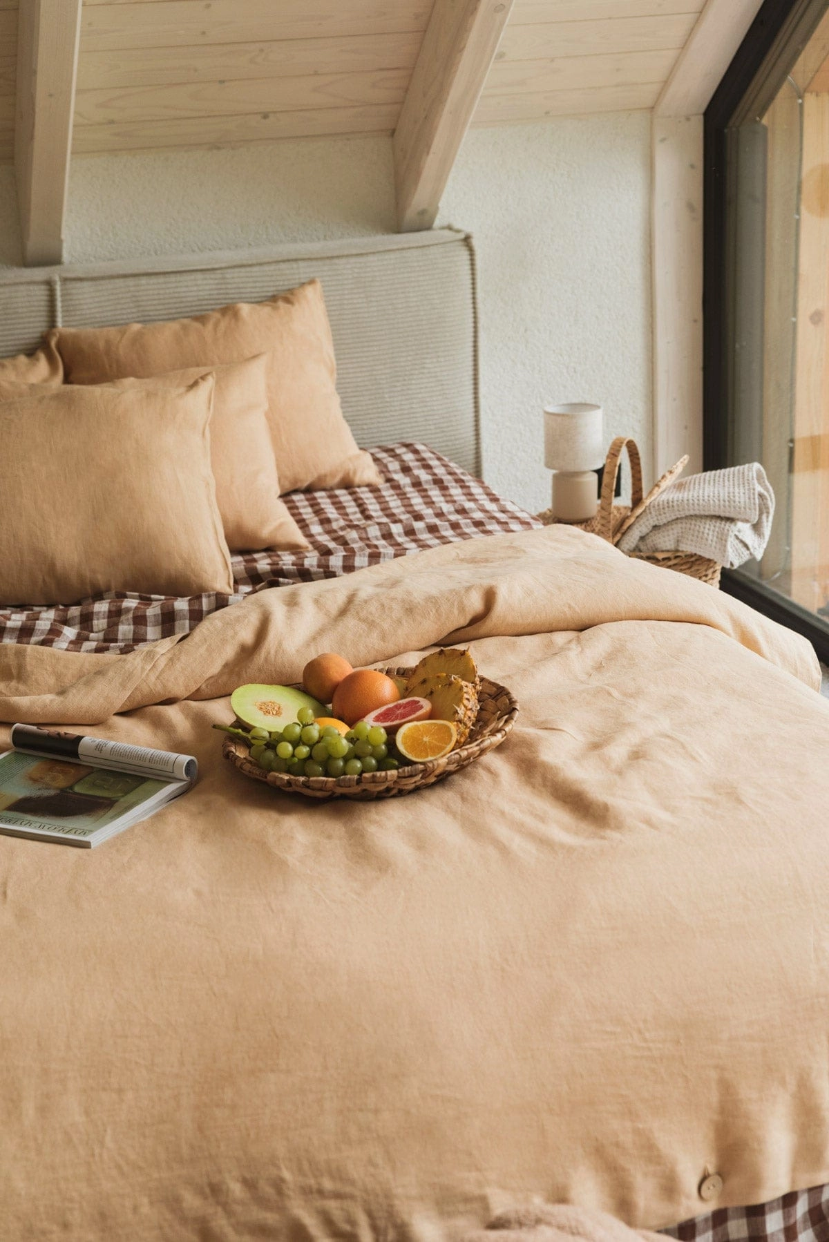 Linen Bedding Set | Mustard