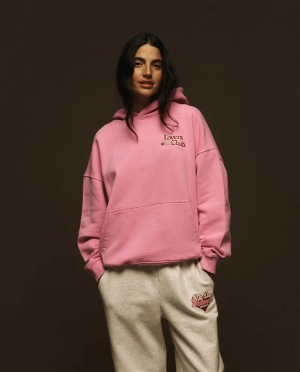 Lovers Club Oversized Hoodie - Candy Pink