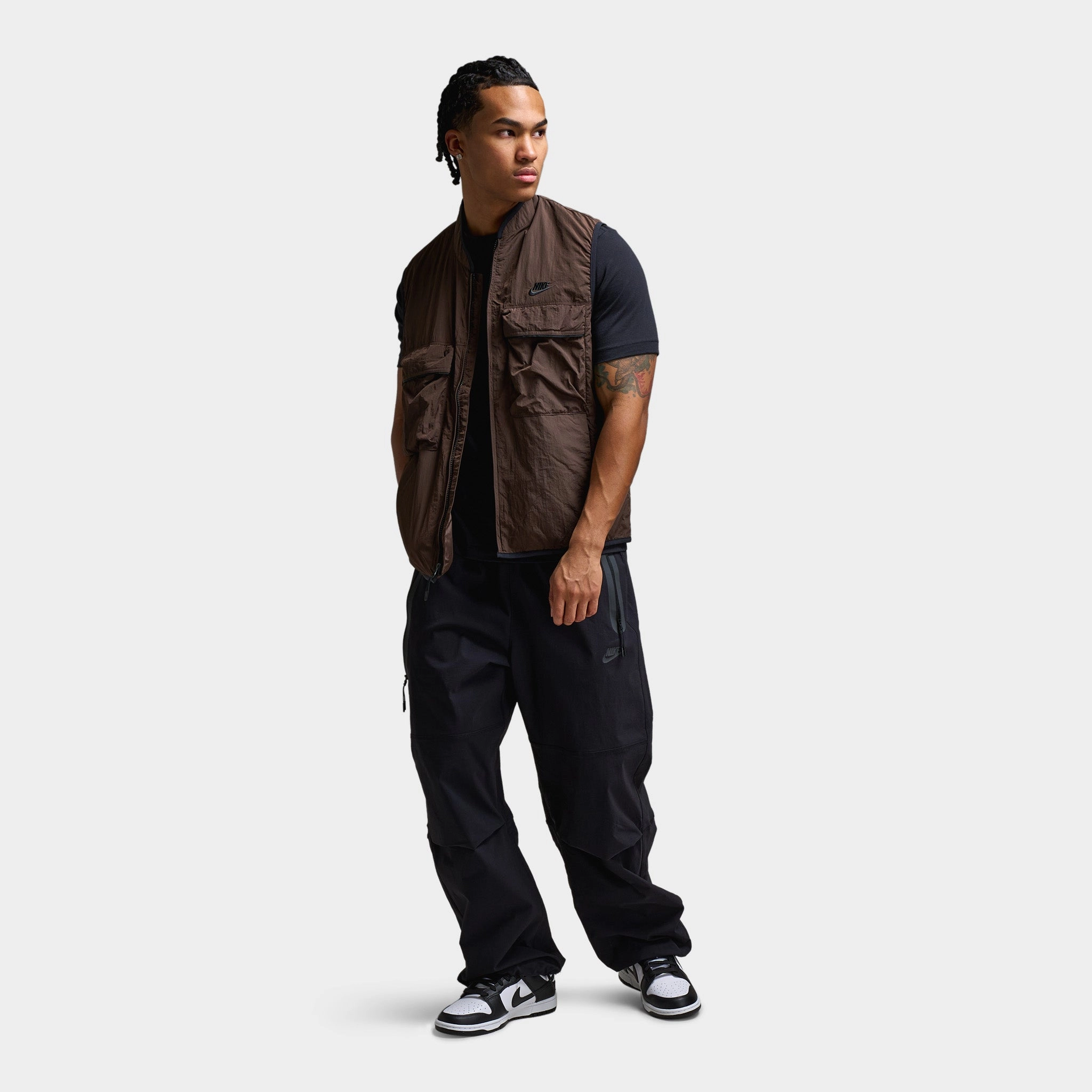 Nike Tech Woven Vest Baroque Brown / Baroque Brown - Black