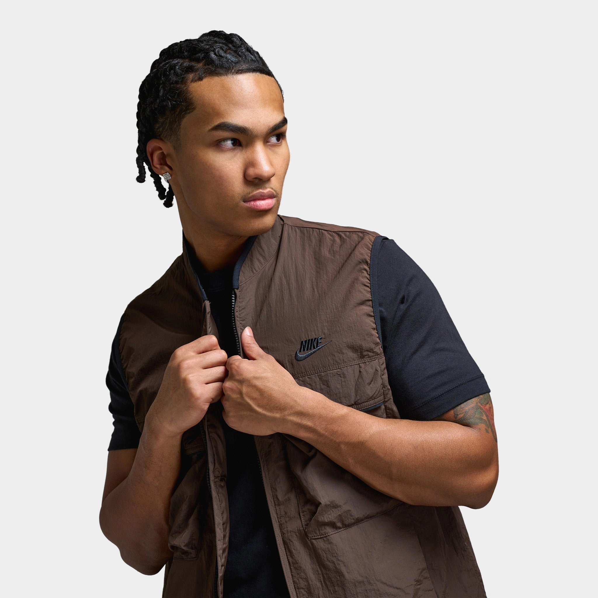Nike Tech Woven Vest Baroque Brown / Baroque Brown - Black