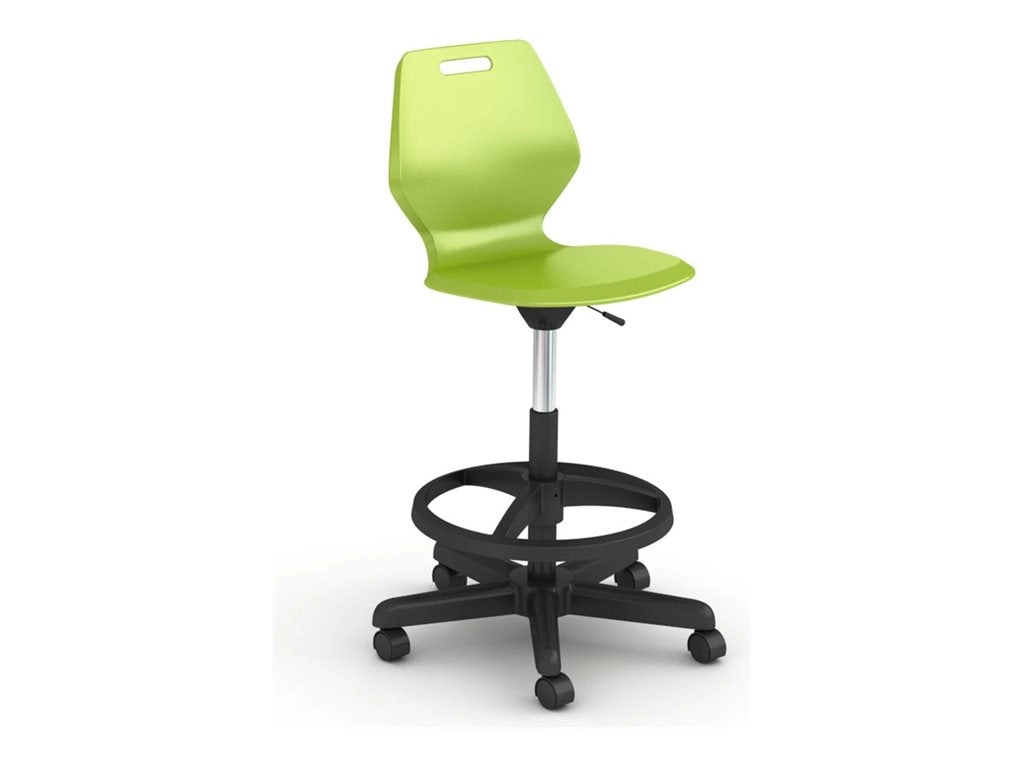 Paragon A&D Ready - Stool - swivel - injection molded polypropylene - cool gray READYSTLA-OZ