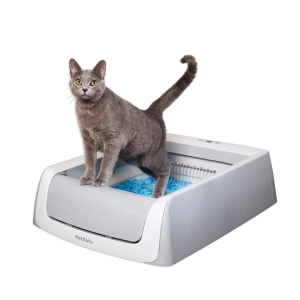 PetSafe ScoopFree Automatic Self Cleaning Cat Litter Box – Includes Disposable Tray with Crystal Litter – 2nd Generation