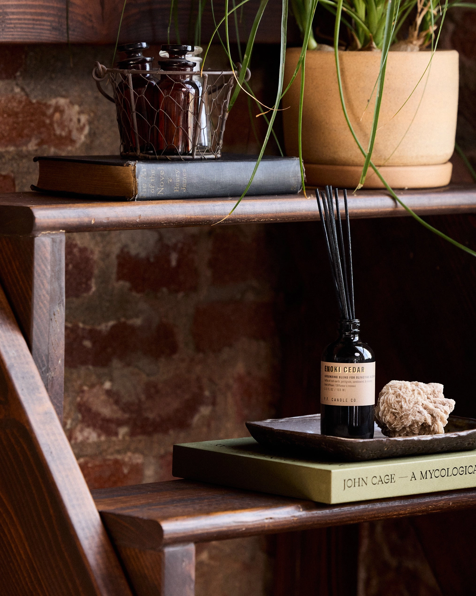 P.F. Candle Co. Alchemy Reed Diffuser - Enoki Cedar