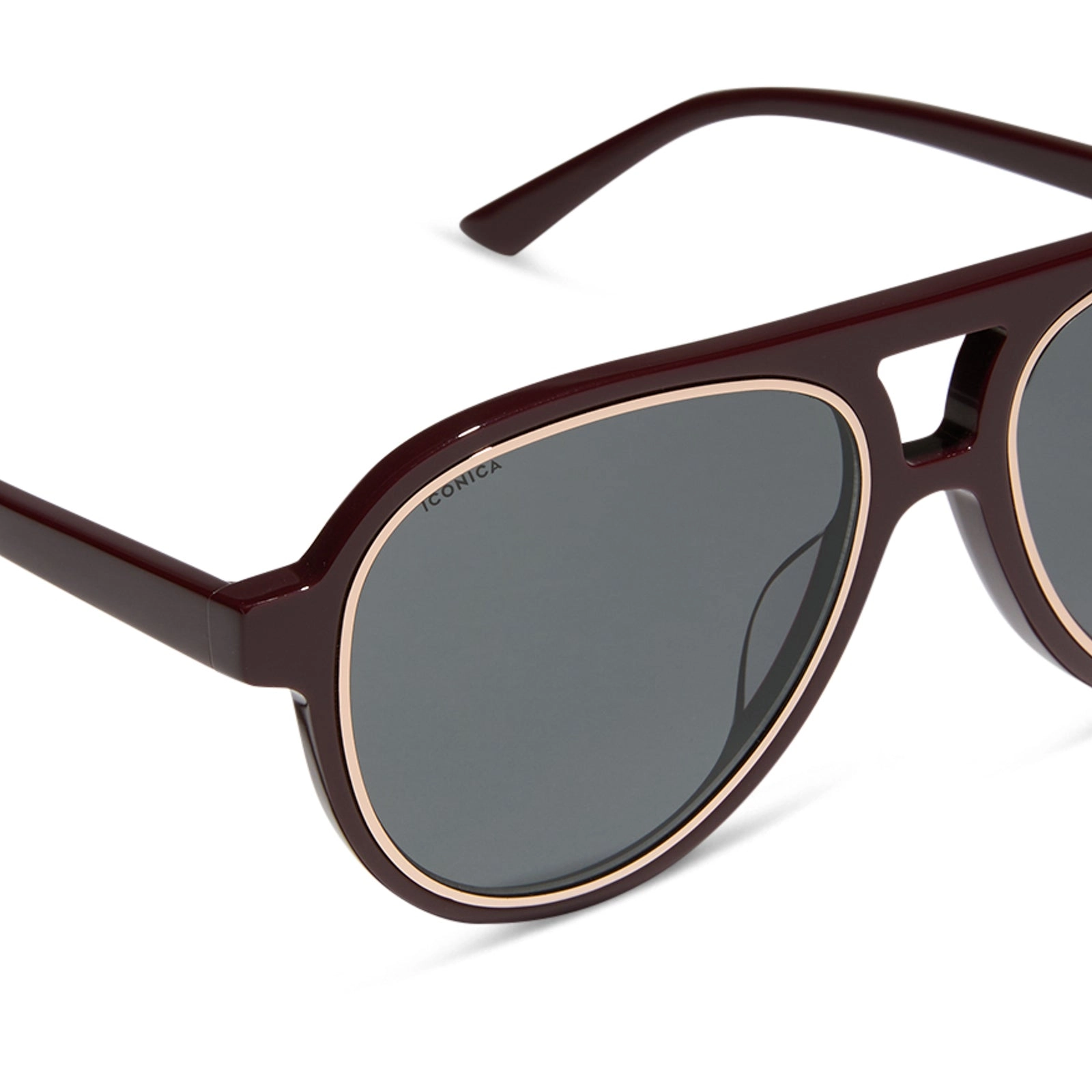 PIA - BORDEAUX   GREY   POLARIZED SUNGLASSES