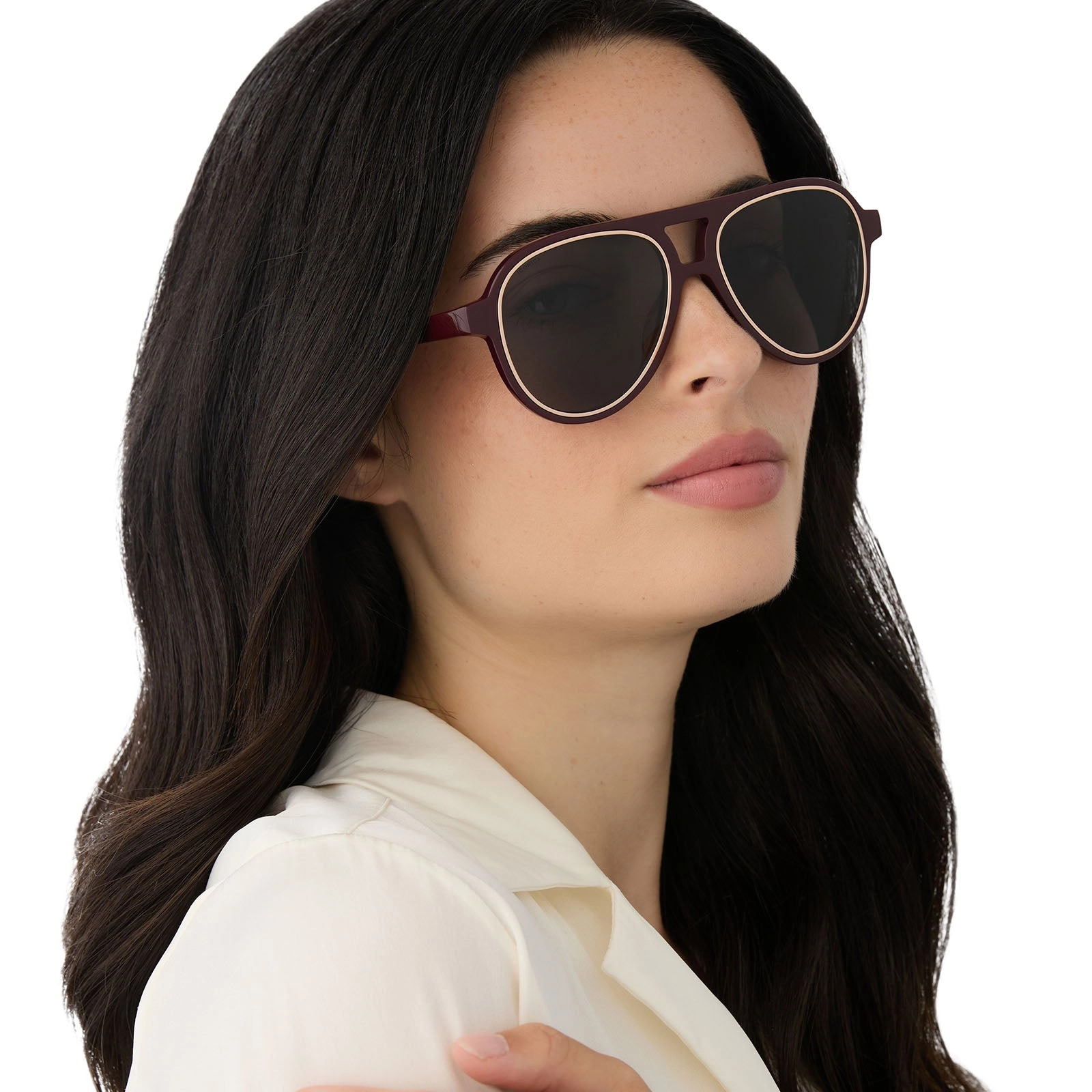PIA - BORDEAUX   GREY   POLARIZED SUNGLASSES