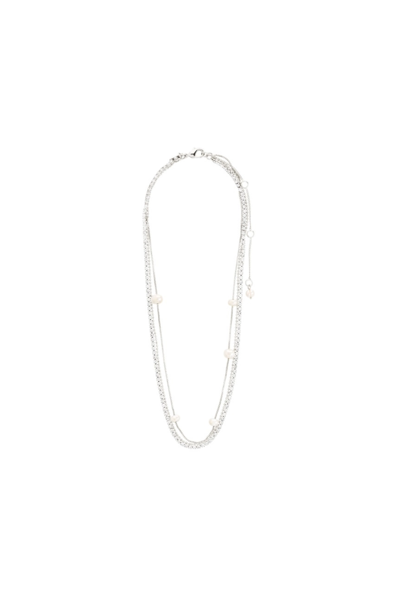 Pilgrim Starlight Necklace 3-In-1 Silver Plated