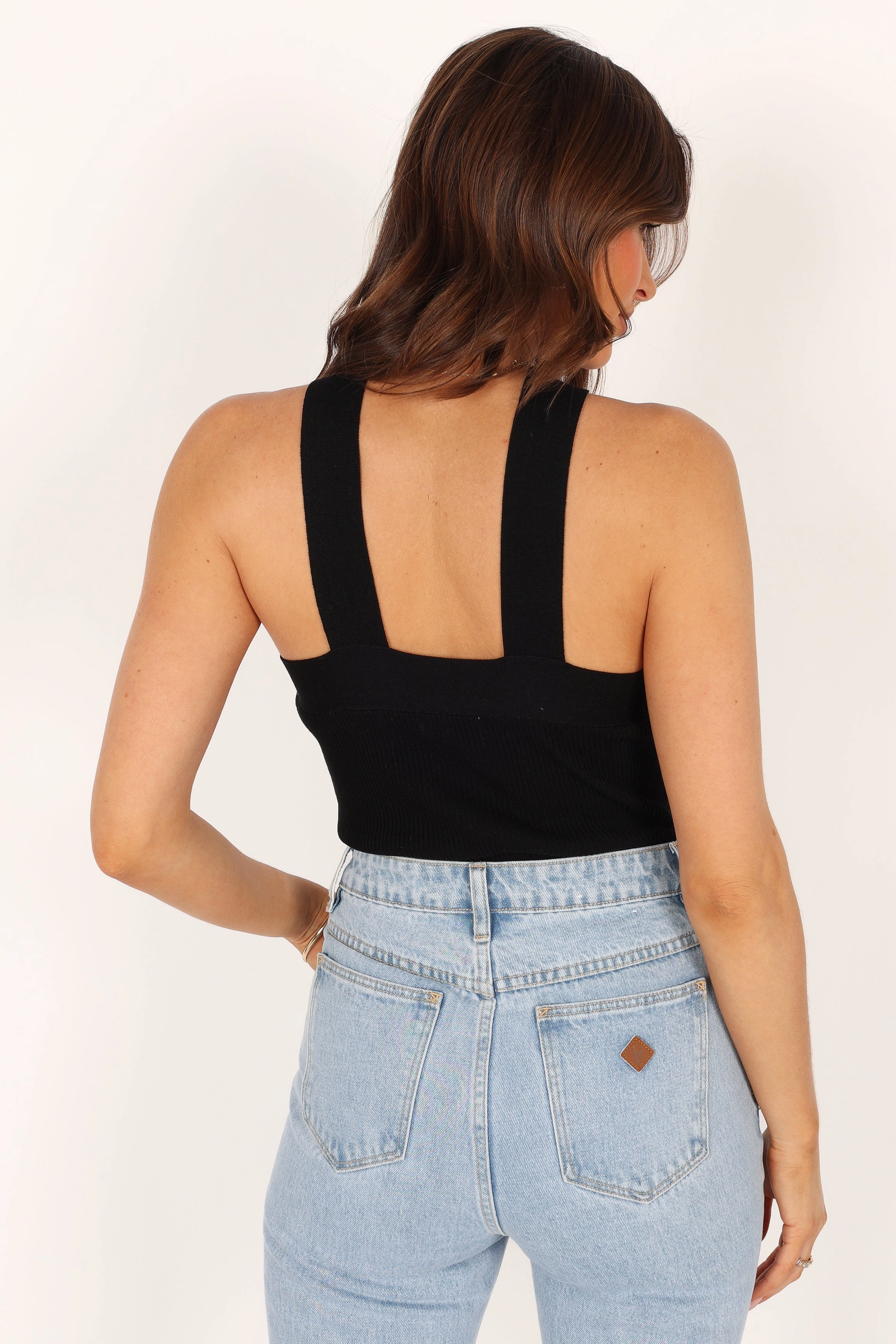 Pollie Knit Top - Black