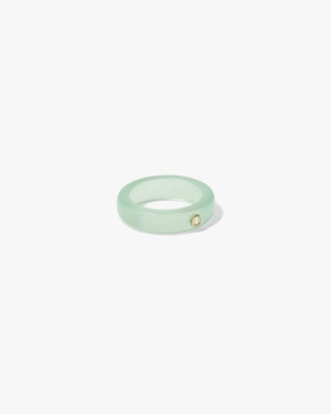 Resin Stacking Ring w/ Diamond