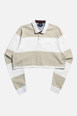 Rework Cropped Rugby Shirt - XL