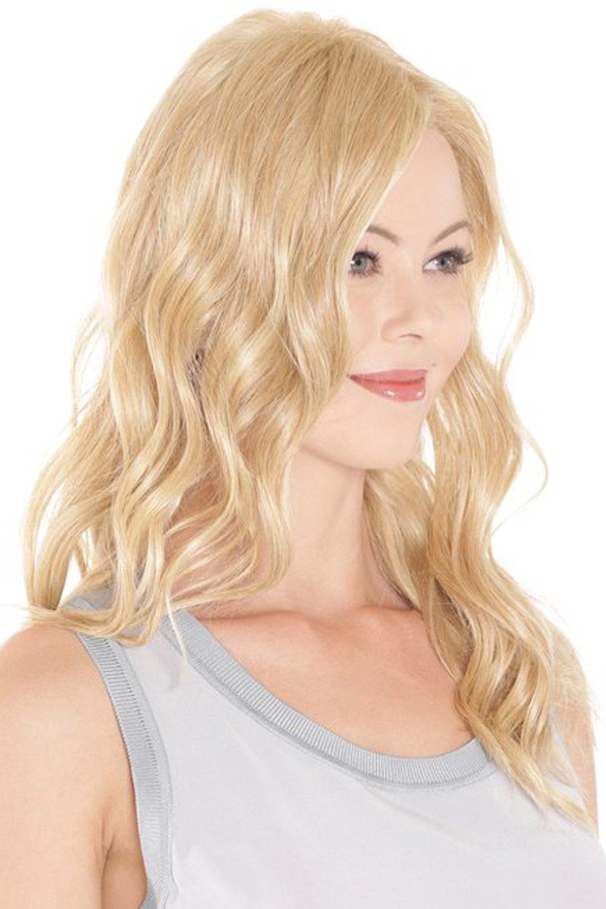 Sale - Belle Tress Toppers - Lace Front Mono Top Wave 18" (#7007) - Color: Roca Margarita Blonde