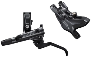 Shimano Deore BL-M6100/BR-M6100 Disc Brake Lever - Front/Rear Set Hydraulic Resin Pads Gray - Open Box, New