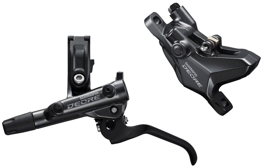 Shimano Deore BL-M6100/BR-M6100 Disc Brake Lever - Front/Rear Set Hydraulic Resin Pads Gray - Open Box, New
