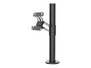 SpacePole Essentials SPV1301 - Mounting kit (pole, cover flange, cable clip, lock ring, VESA (arc-design) mount) - for LCD display SPV1301-02