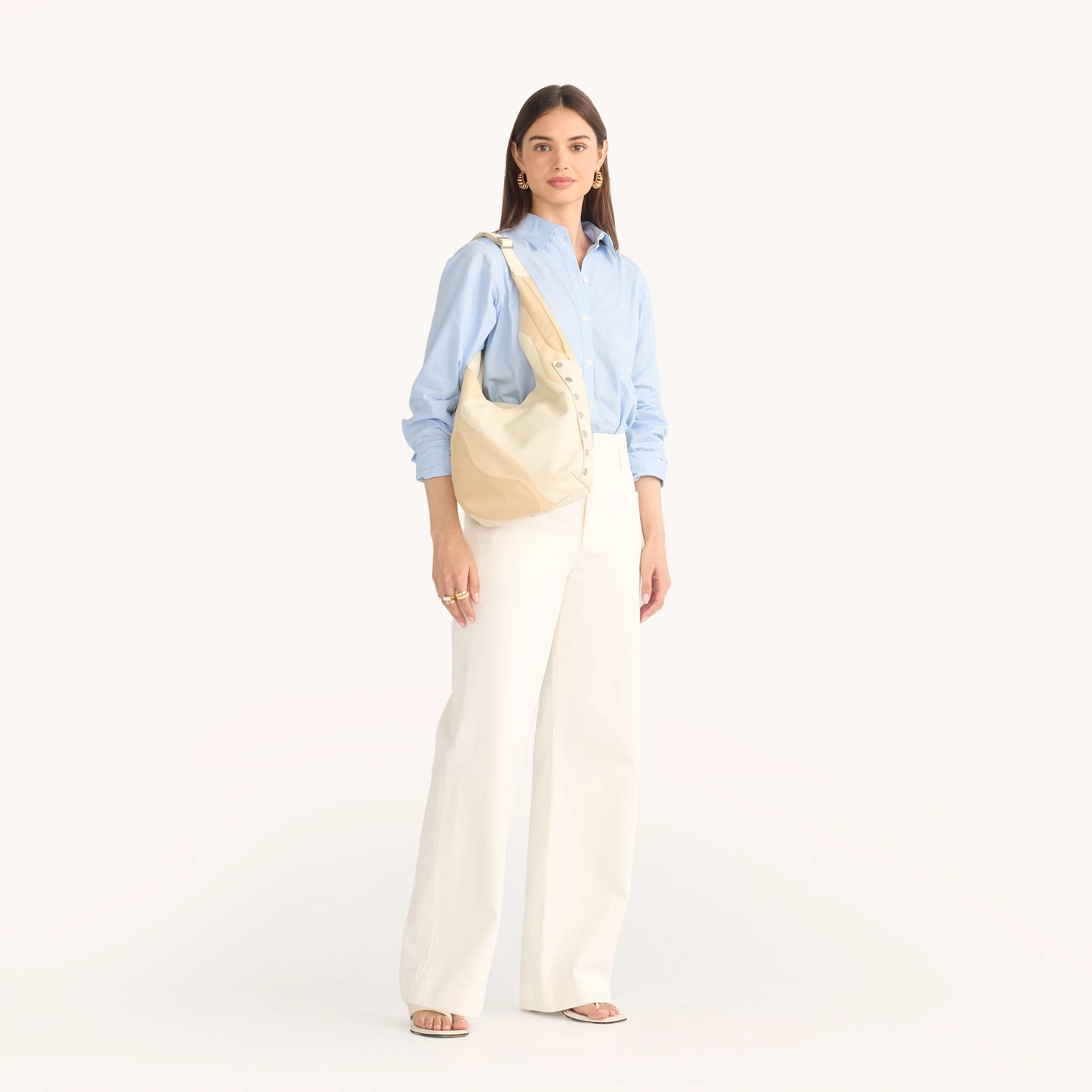 Tom Zip | Coastal Cream/Brushed Silver | Lrg